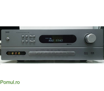 NAD T 743 Amplificator 5.2 analog si digital statie muzica filme receiver multicanal si stereo